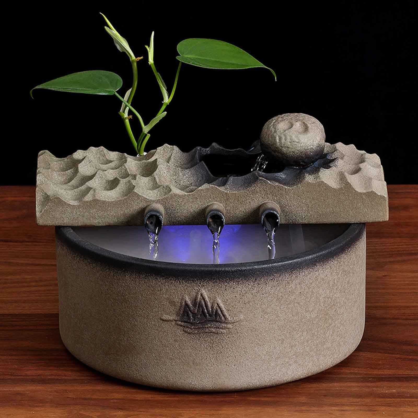 Fuentes de Agua cerámica relajación Zen for Interiores(Basic Model)