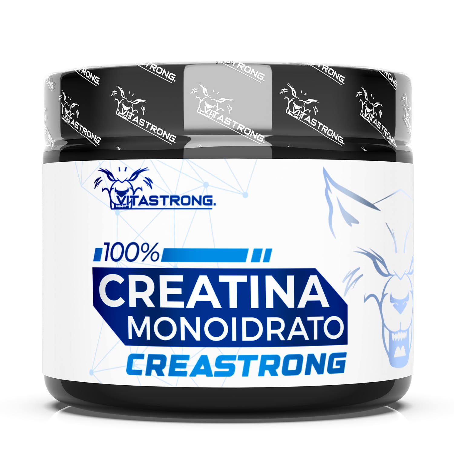 Creatina Monoidrata 3000mg CreaStrong Vegan Pura, Creatina in Polvere Senza Additivi, Pre, Intra, Post Workout, Alternativa a Creatina Capsule e Compresse (250 g (Confezione da 1), Creastrong)