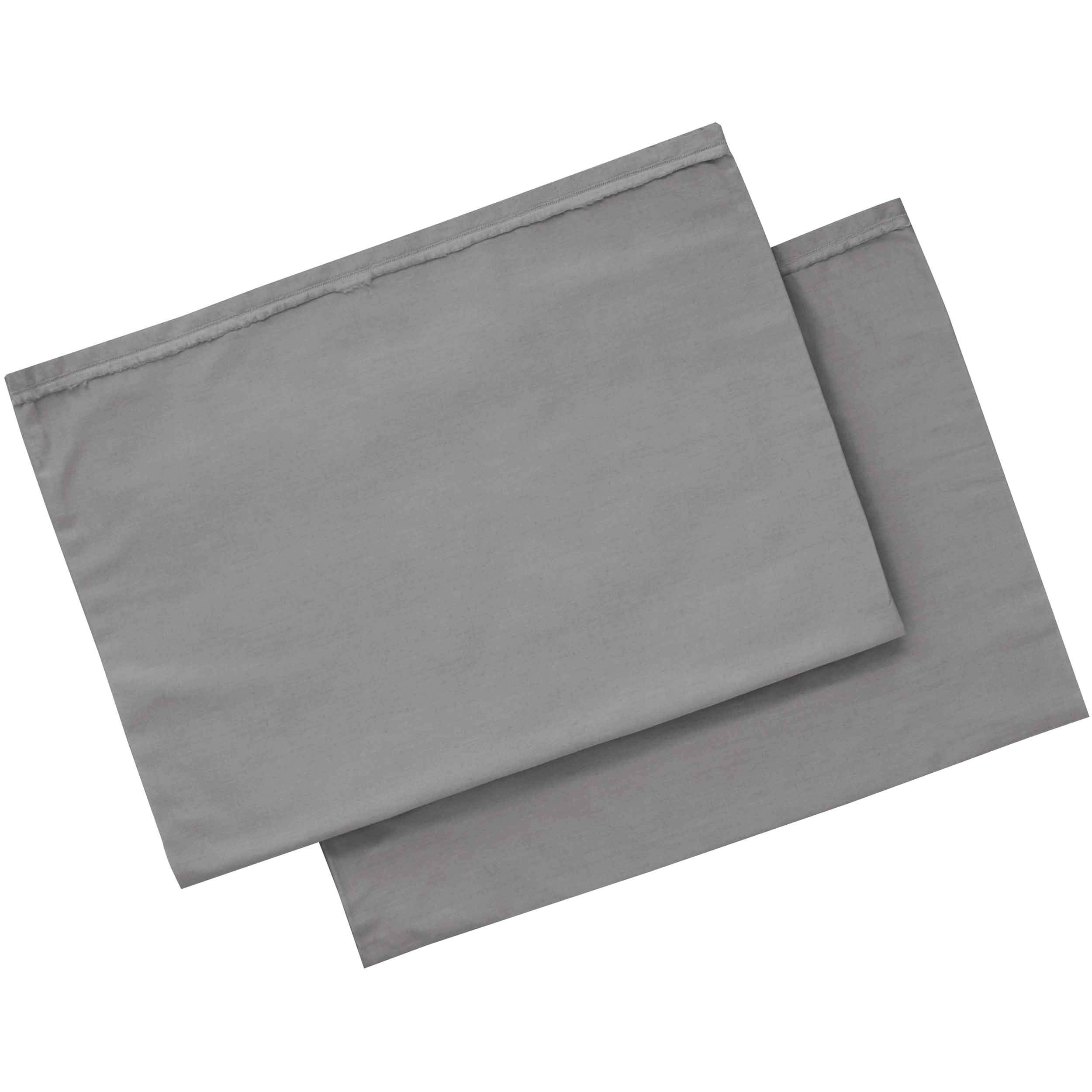 Ed Ellen Degeneres Love Solid Pillowcase Pair, Standard Cases, Charcoal