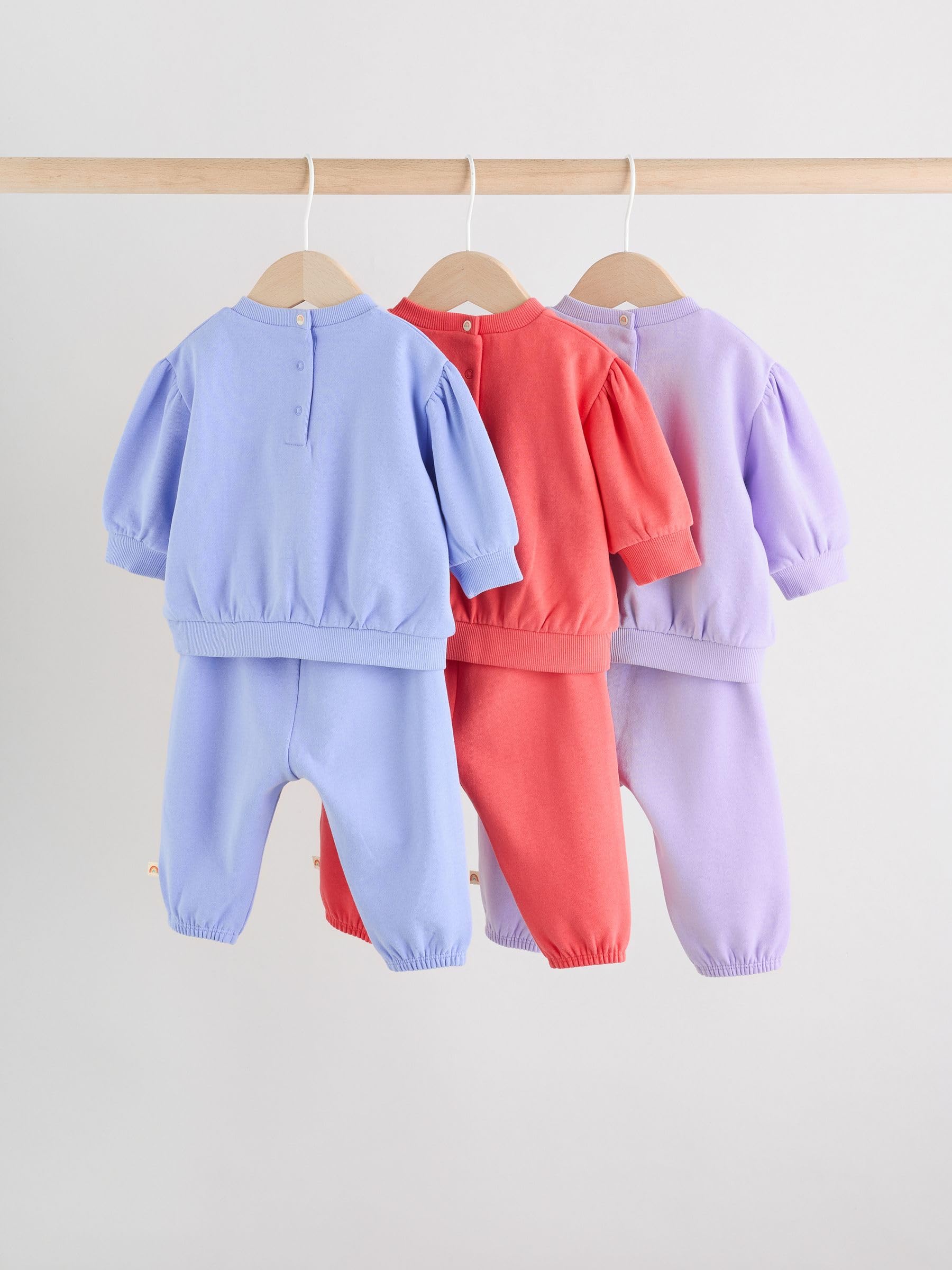 NEXT Baby Mädchen Standard 6er-Set Sweatshirt und Jogginghosen
