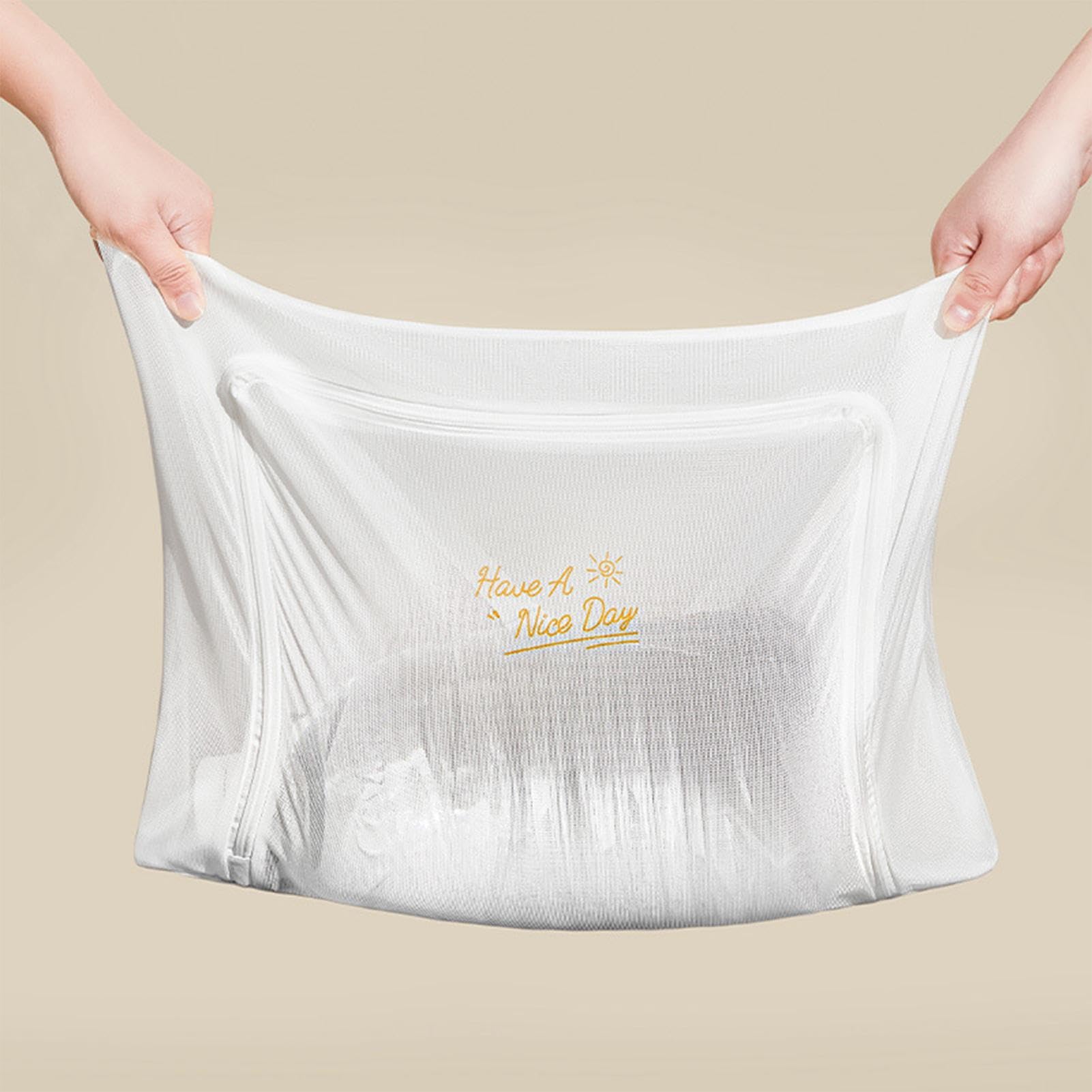 Wollen trui waszak - delicate gebreide mesh beschermer, mesh