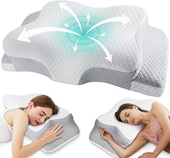 记忆泡沫颈椎枕 颈部疼痛缓解枕头 适合侧卧躺睡