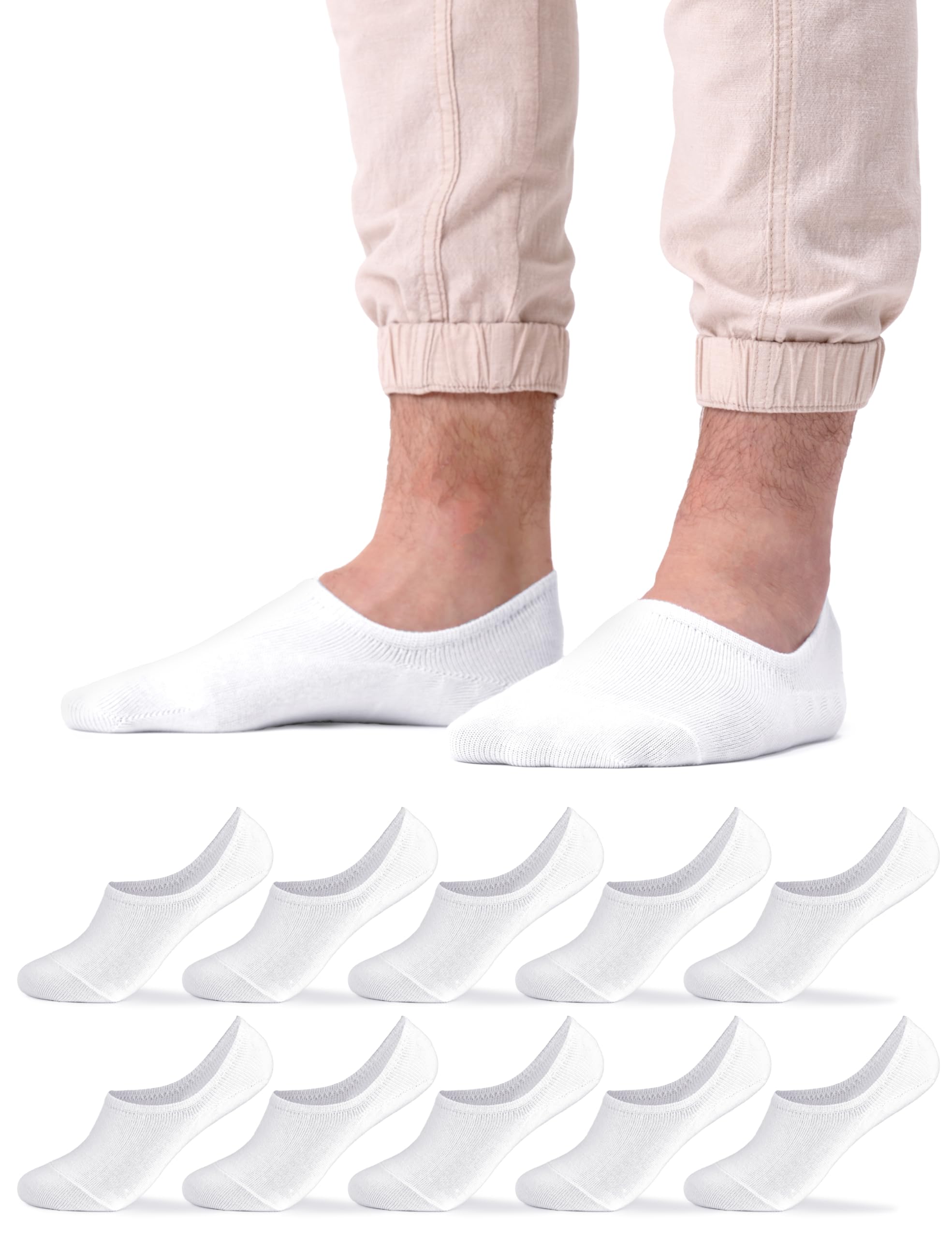 Occulto Herren Füsslinge Sneaker Socken 10er Pack (Modell: Strolch)
