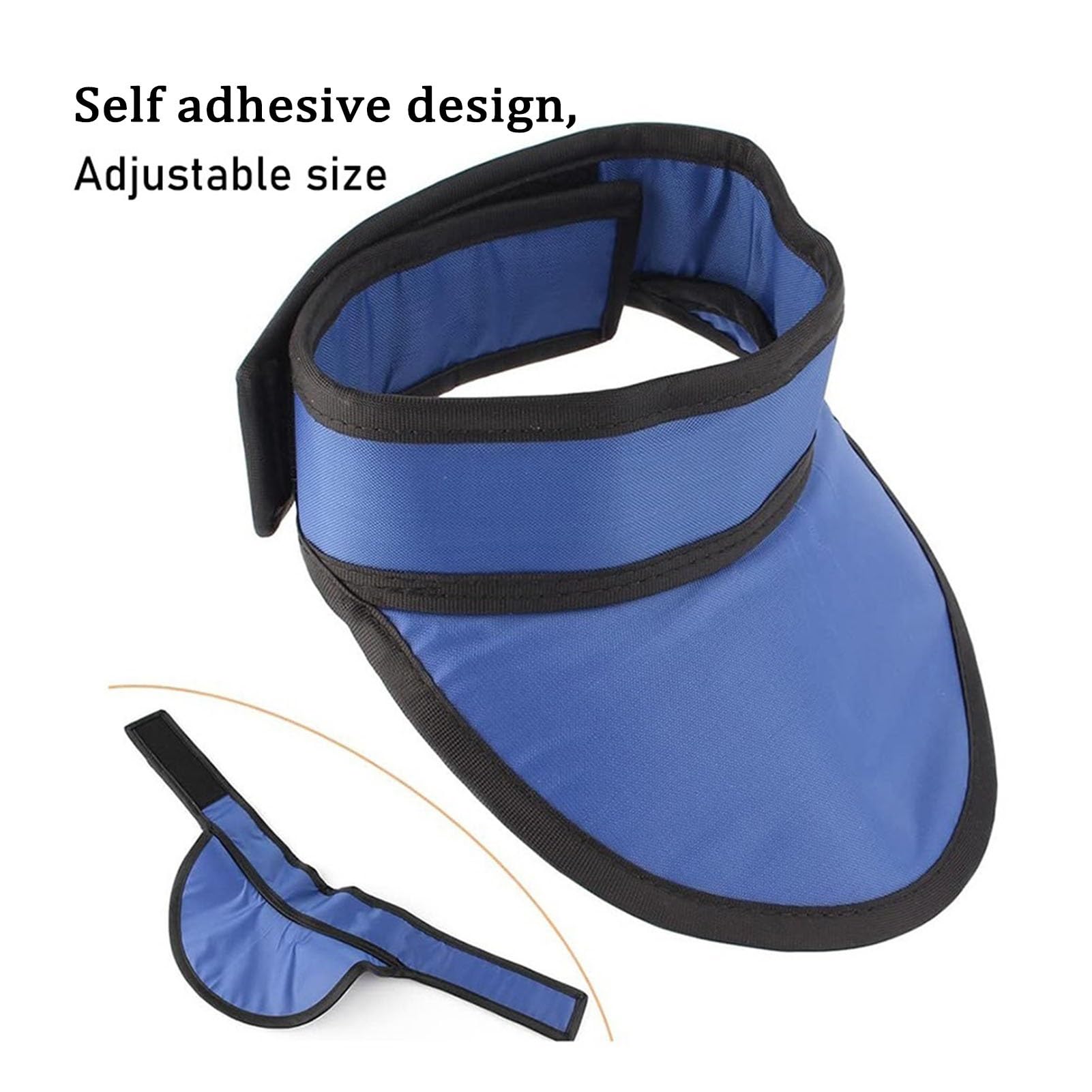 Delantal de Plomo Collar De Plomo Protector De Rayos X, Collar De Tiroides De Plomo De Protección De Cuello Resistente A La Radiación para CT MRI, Tamaño Ajustable(0.5mmPb)