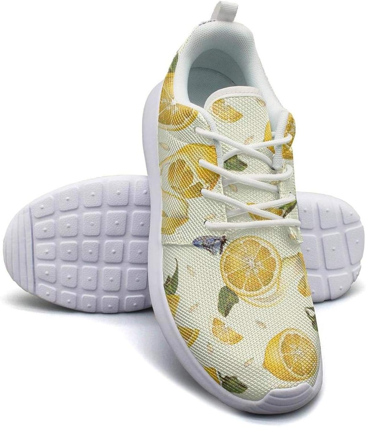 Lemon with Little Butterfly Women Canvas Casual Shoes Original Tennis
