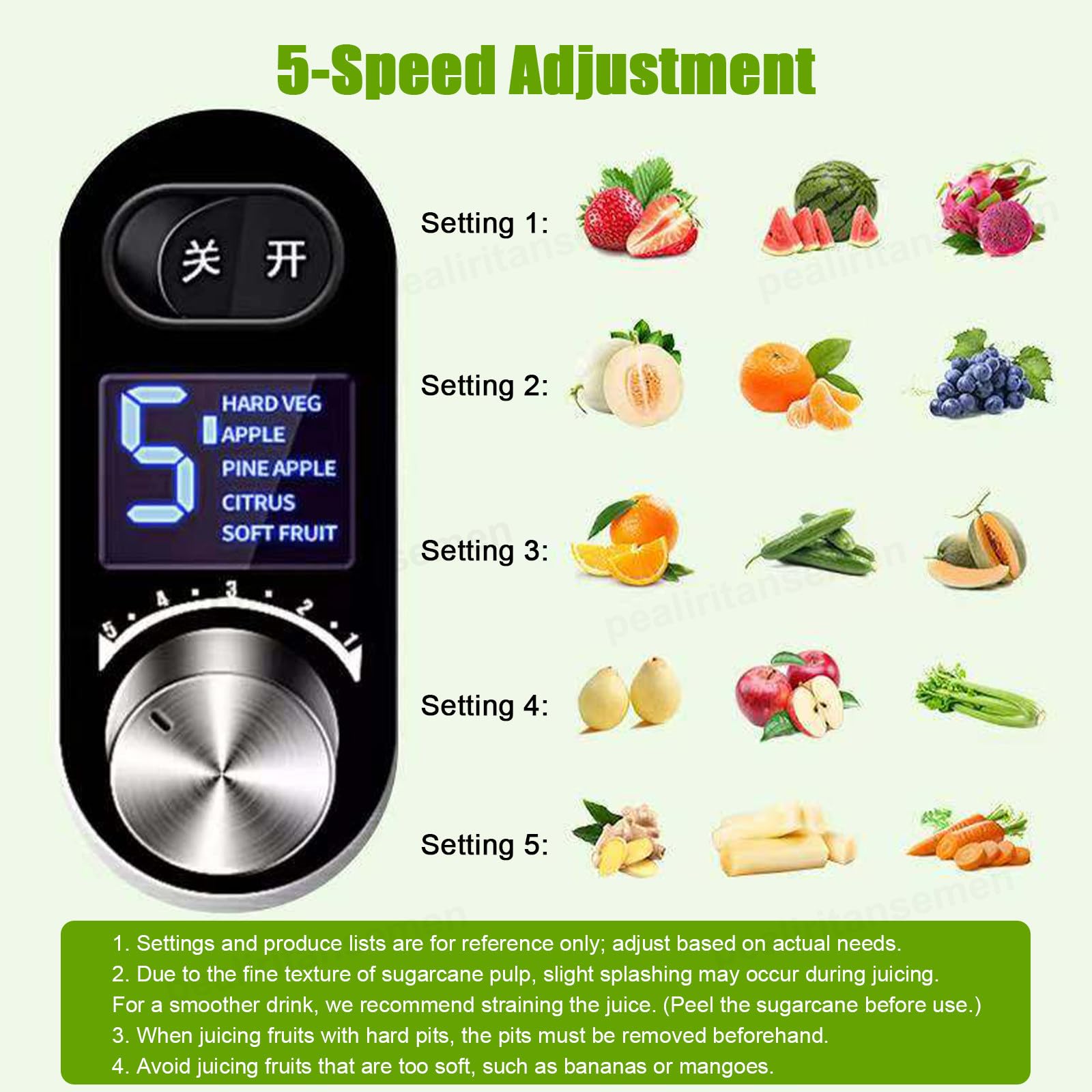 Centrifuga Professionale - Bocca di Alimentazione Extra Larga da 84 mm, Spreme Frutta E Verdura Intere Senza Tagliarle - Alta Resa di Succo, 5 velocità, per Bar, Bar, Bancarelle