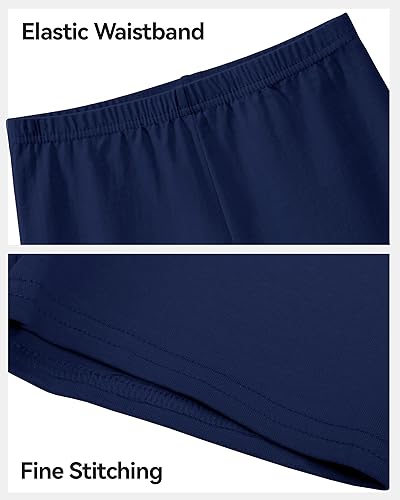 Miniatura 5 de KEREDA Pantalones cortos de ciclismo para niñas, de algodón, para bailar, para niños, paquete de 3