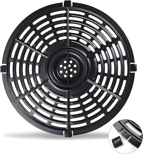Bandeja de repuesto para freidora de aire, 8.7 pulgadas, 5 cuartos de galón, bandeja de repuesto para freidora de aire, accesorios, placa de