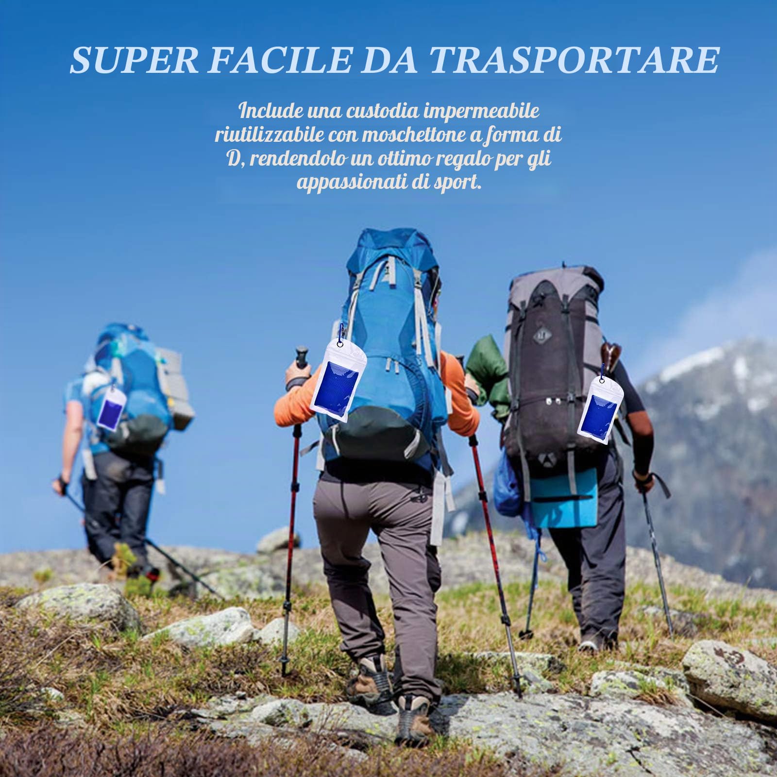 Confezione da 4 asciugamani refrigeranti (101,6 x 30,5 cm), asciugamano per ghiaccio,morbido e traspirante,asciugamano in microfibra palestra,allenamento,campeggio, fitness,blu/grigio/nero/blu scuro