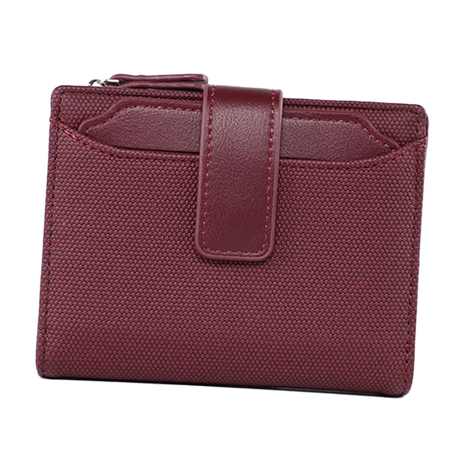 nivaa Small Wallet for Women Fashion Card Wallet for Shopping Street Business Trip Red-picture-24