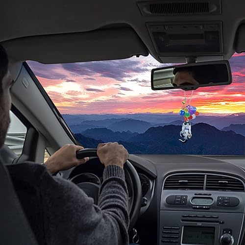 Miniatura 4 de Accesorios colgantes para espejo retrovisor de divertidas vacas de globo colgante de automóvil adorno colgante de automóvil bonita decoración de