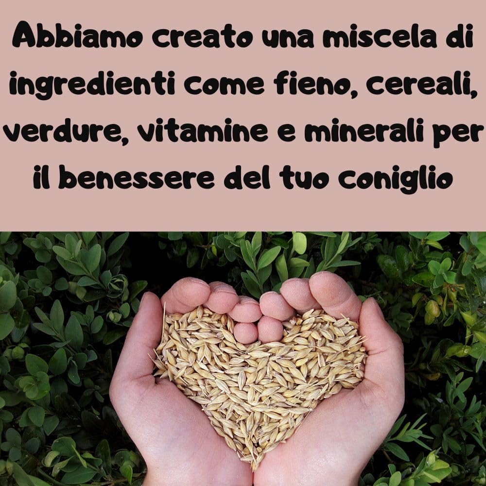 Badia Mangime per Coniglio: Confezione da 10 kg di Nutrizione Equilibrata per Conigli e Conigli Nani, il Cibo Essenziale per il Benessere dei tuoi Piccoli Amici!