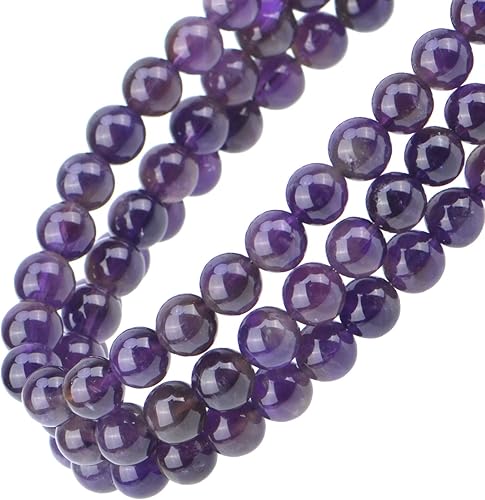 Miniatura 5 de Cuentas de cristal natural con piedras preciosas redondas sueltas de curación de energía con cordón elástico de cristal para hacer joyas.