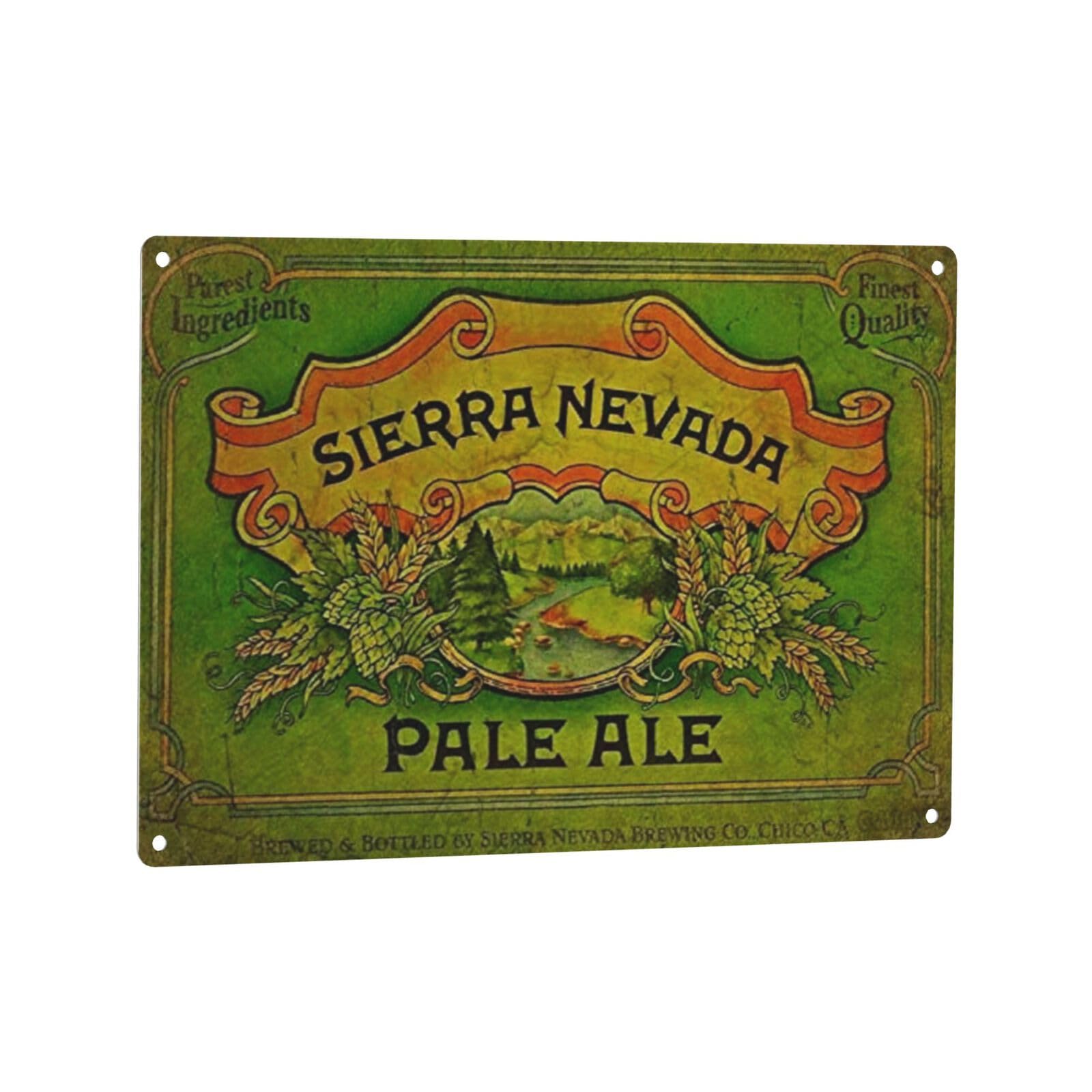 Sierra Nevada Pale All Beer Metal TIN Sign Poster Wall Plaque -Tin Sign 12X16 Inch