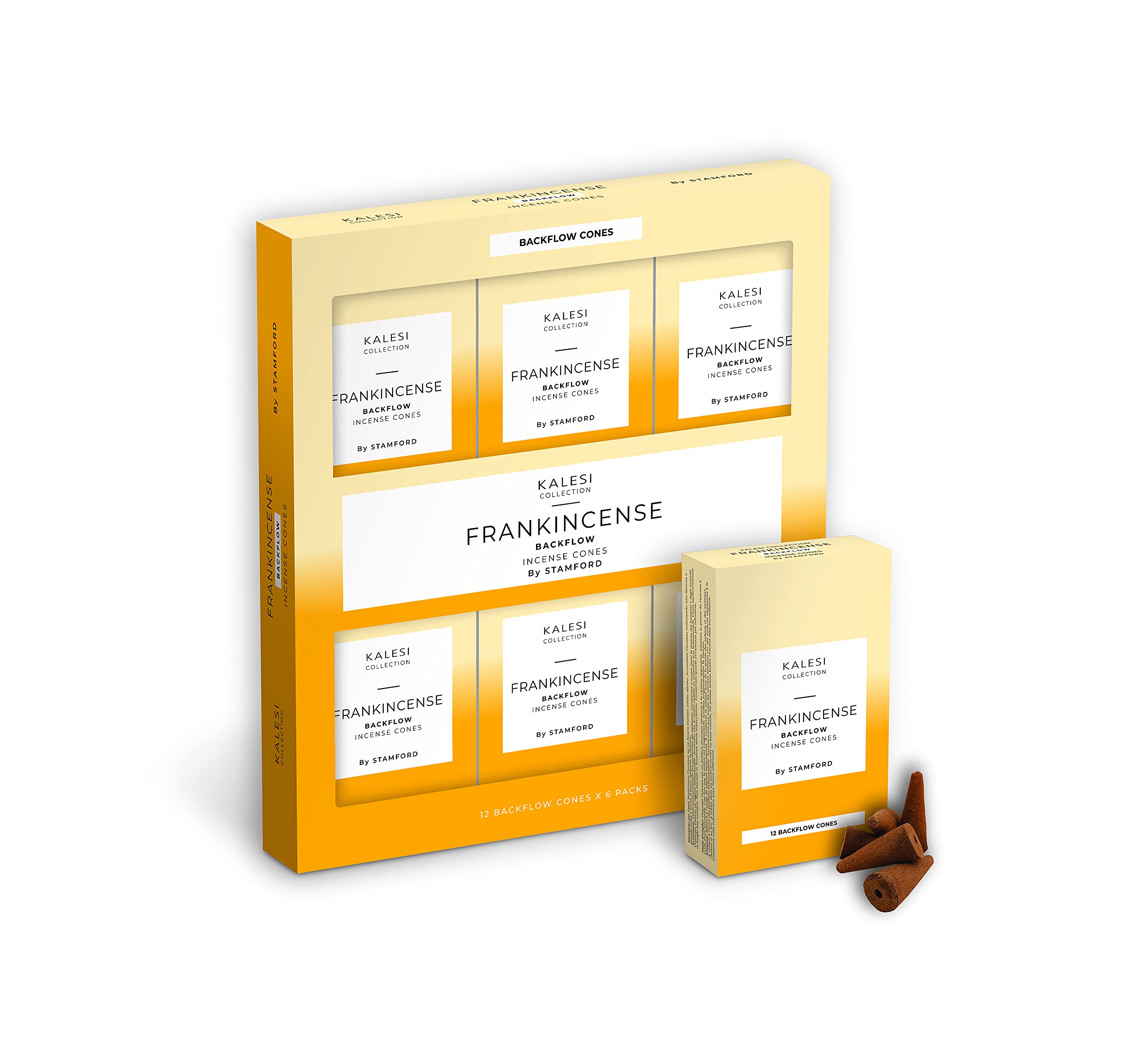 Kalesi Collection Frankincense Backflow The By Stamford Incense Cones - Pack Of 6