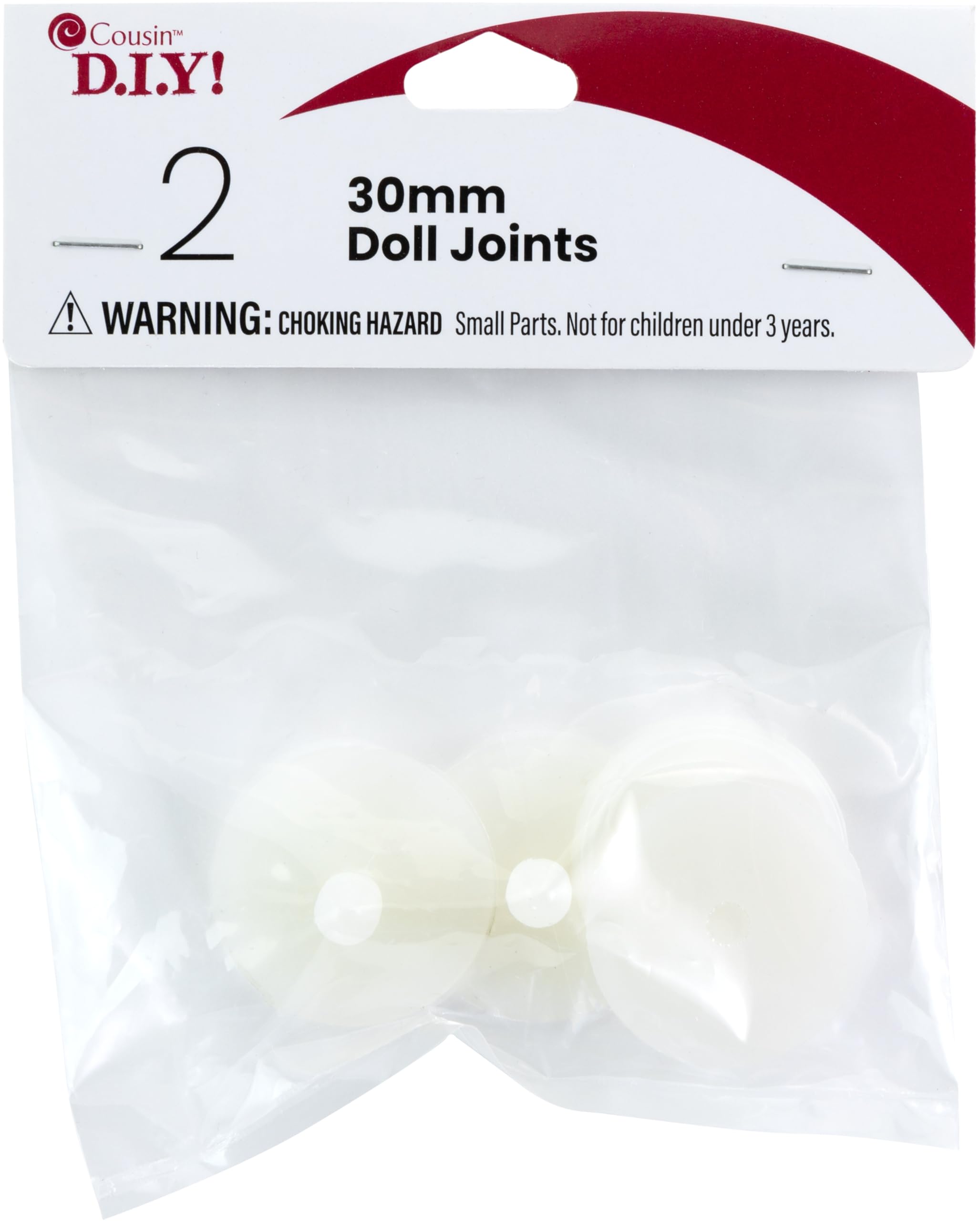 Cousin Clear Diy Doll Joints, 30Mm, 2Pc,