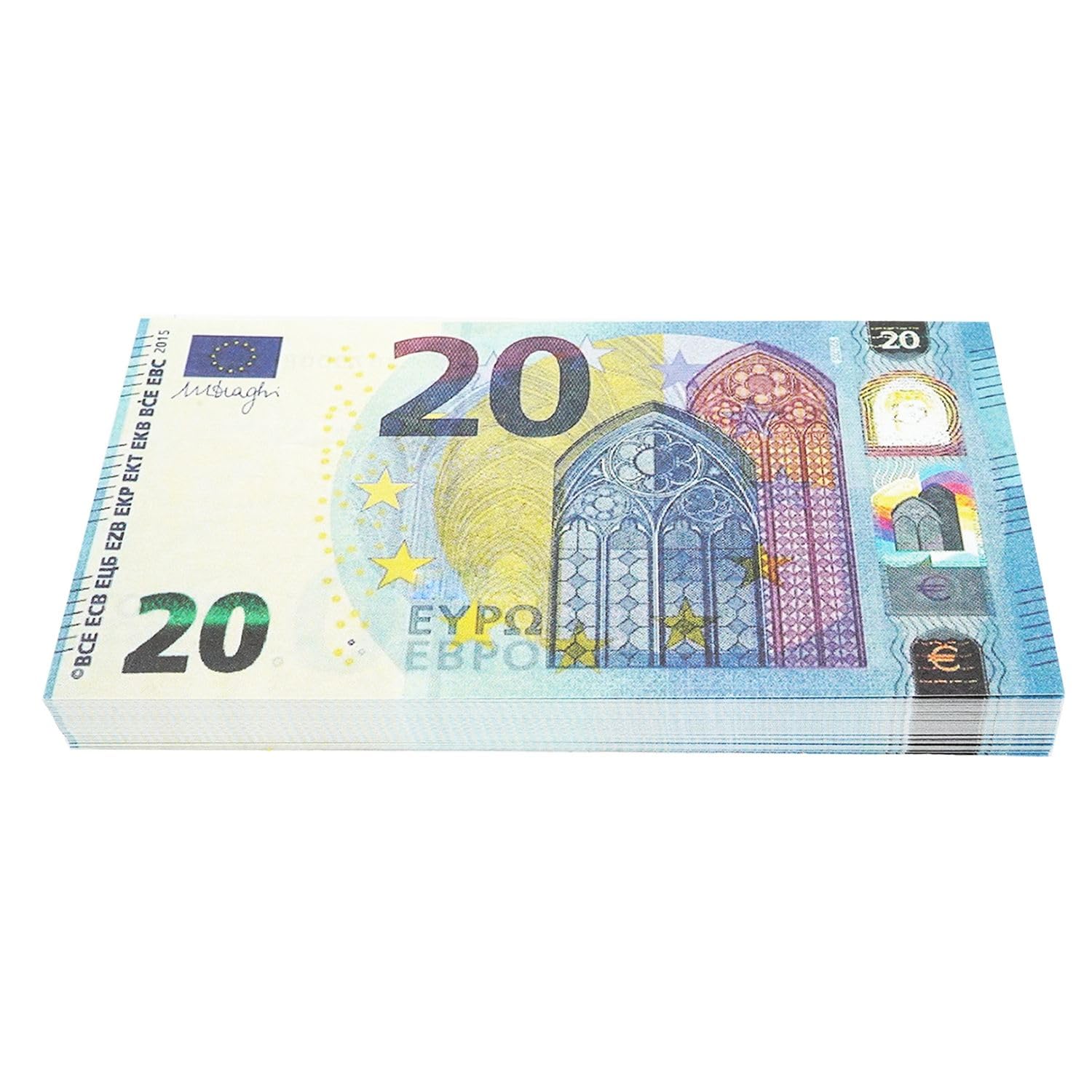 EIGHT4TWO 100 Pieces of 20 Money Toy - 20 Bills with Size at 125% Real Money - (100x20-125%)