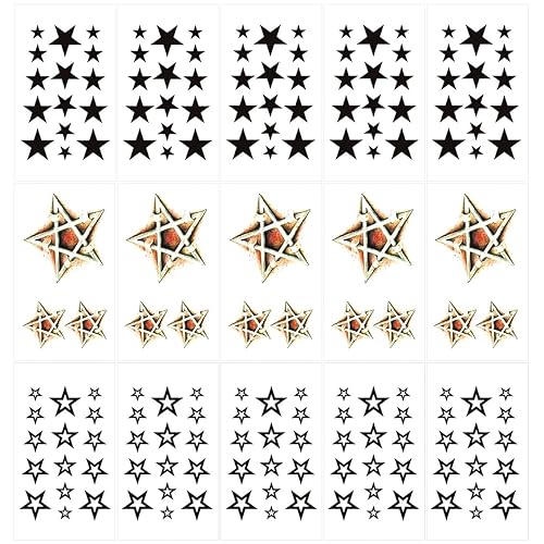 Miniatura 9 de Tatuaje temporal de labios de San Valentín, calcomanías de tatuaje con estampado de labios, rojo y negro, impermeables, tatuajes falsos para adultos