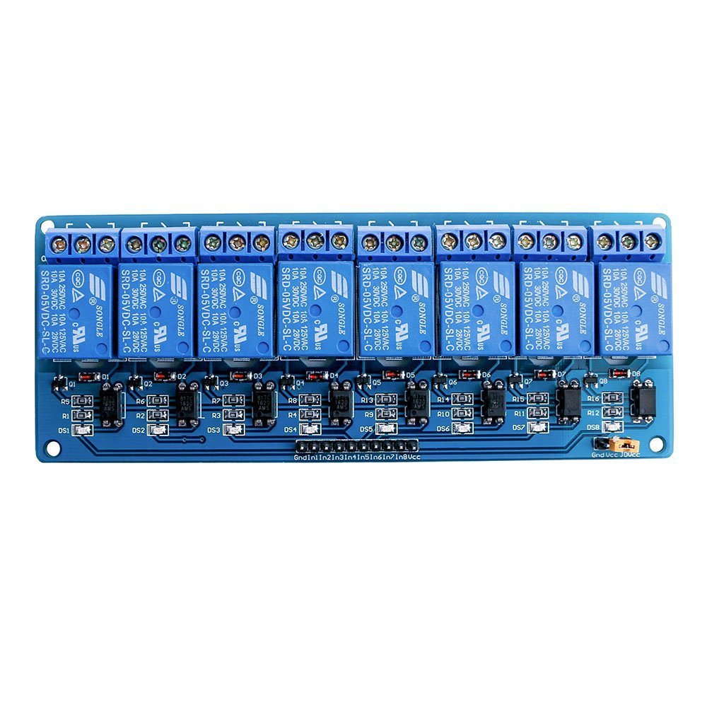 Buy ELEGOO 8 Channel DC 5V Relay Module with Optocoupler for Arduino