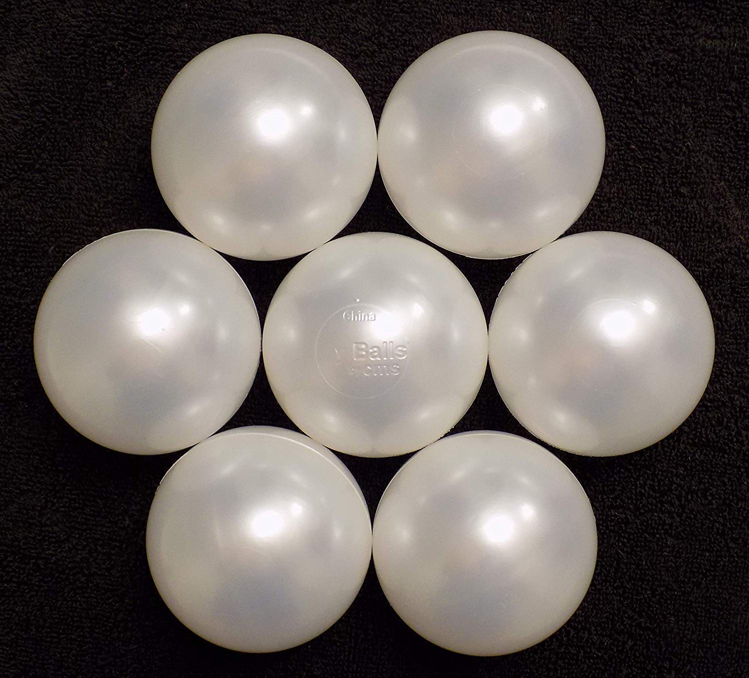 Pack of 400 Pearl-White (Pearlescent) Color Jumbo 3" HD Commercial Grade Ball Pit Balls - Crush-Proof Phthalate Free BPA Free Non-Toxic, Non-Recycled Plastic (Pack of 400, Pearl-White)