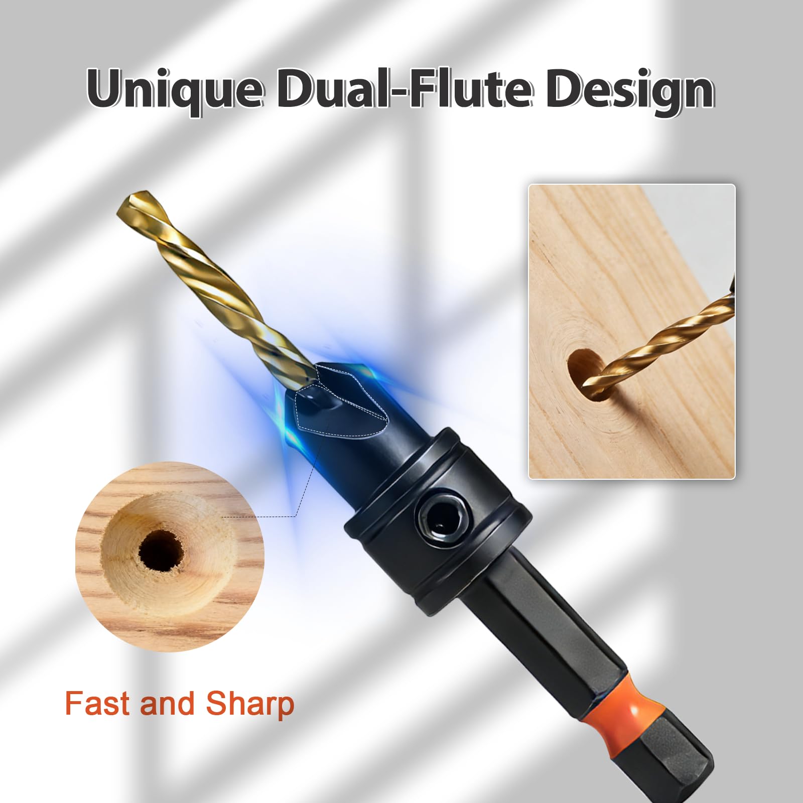 Countersink Drill Bit Set - 12 Pcs Adjustable -4 Countersink Drill Bit Set - 12 Pcs Adjustable -4
