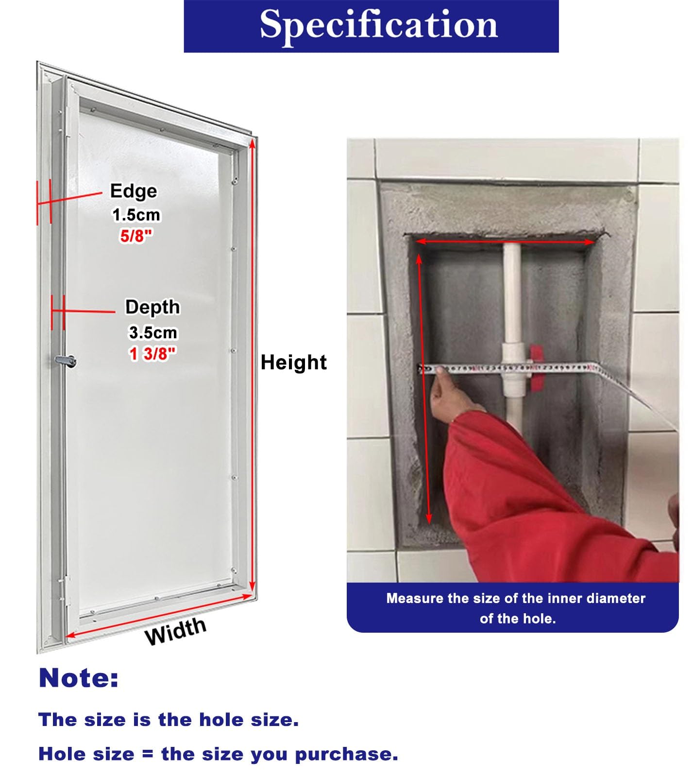 Genérico Panel de Acceso para plomería en Techo de Pared de Yeso, Puerta de Acceso de Aluminio con Cerradura, Tapa para Orificio de Servicio en el ático, trampilla de inspección y mantenimi