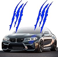 Vista 15 de Claw Marks Calcomanías para faros delanteros, calcomanías de vinilo para autos deportivos, color verde cromado, 15.8 pulgadas, 2