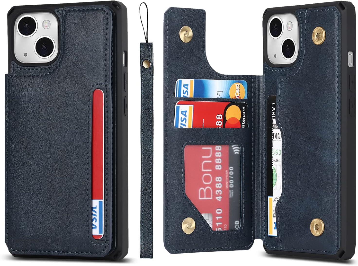 Cavor for iPhone 14 Case with Card Holder,iPhone 14 Wallet