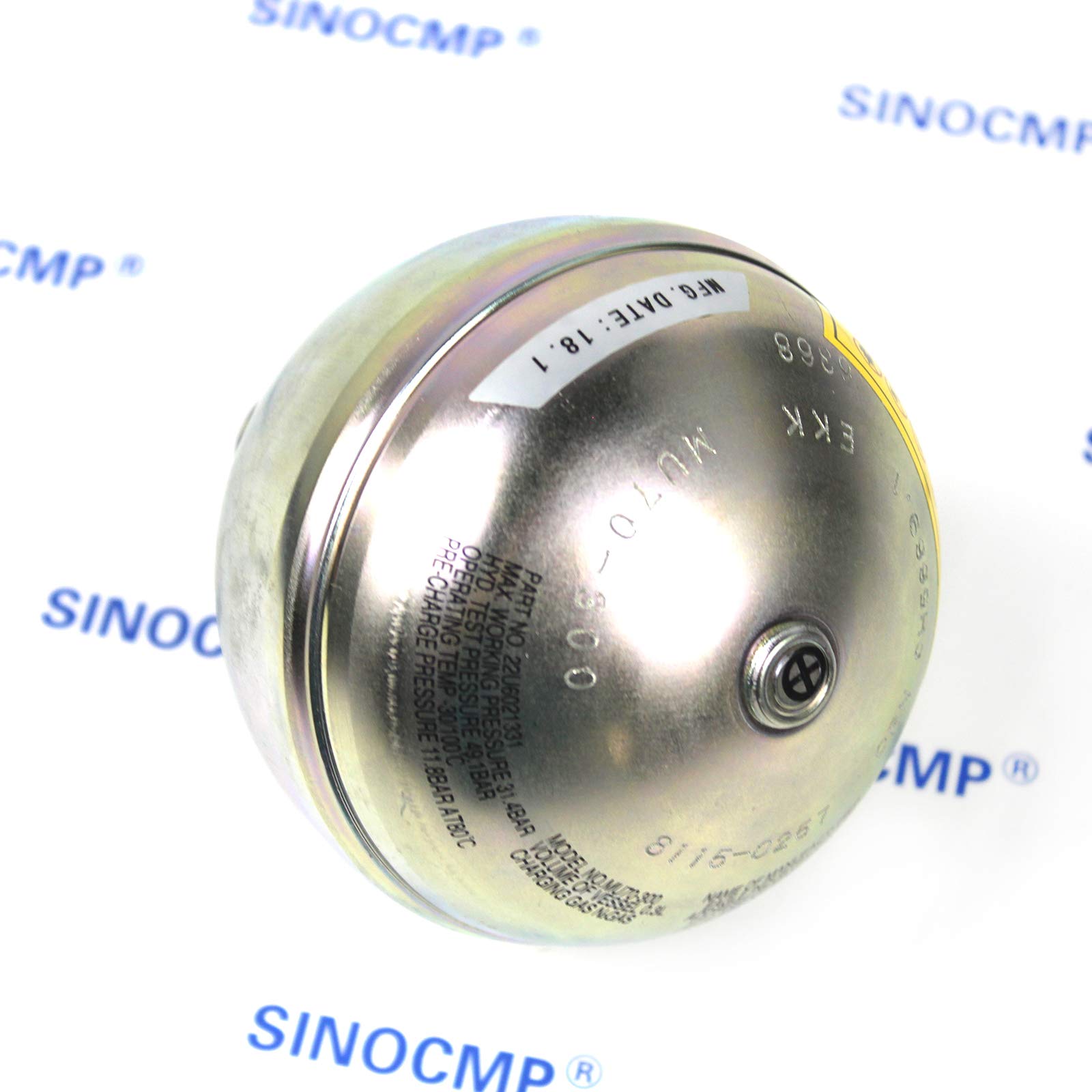 22U-60-21330 Acumulador - SINOCMP Acumulador para Komatsu PC300-8 PC350-8 PC130-8 PC200-8 PC220LC-8 Excavador Piezas, 3 Meses de garantía
