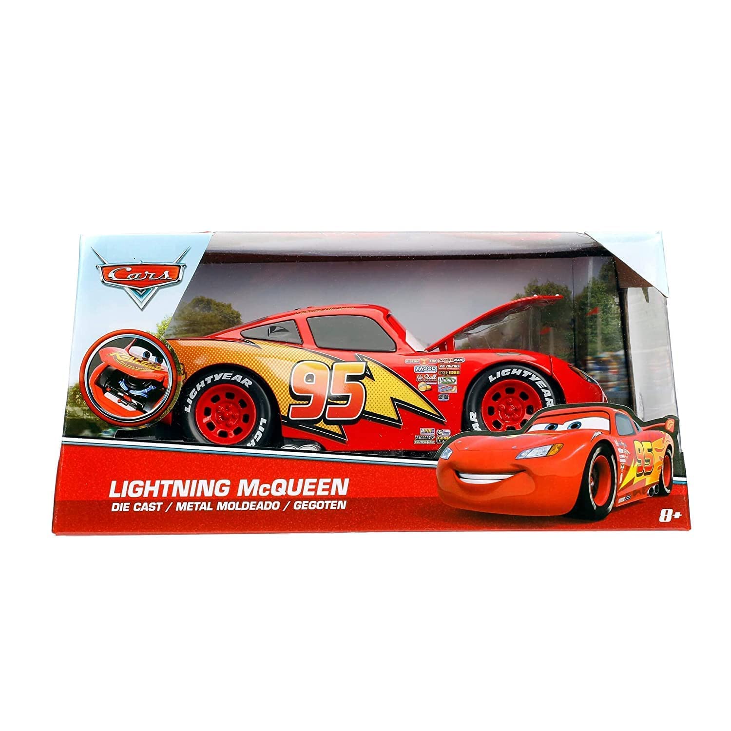 ABS Remote ;Control Lightning 3D McQueen Car Toy (Colors May Vary)