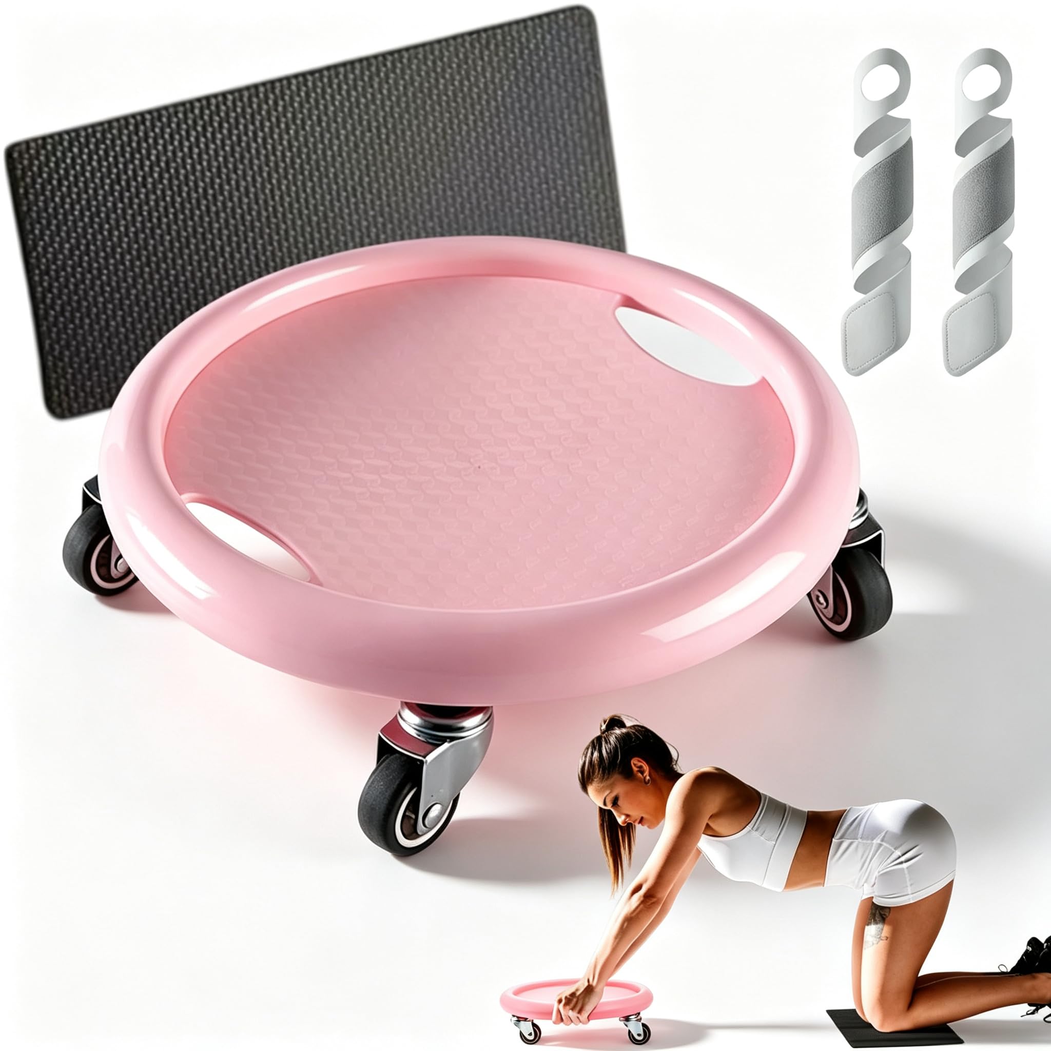 Bdominal Roller Wheel Disc With Knee Mat, Ab Roller Exercise Wheel (1PC-B)