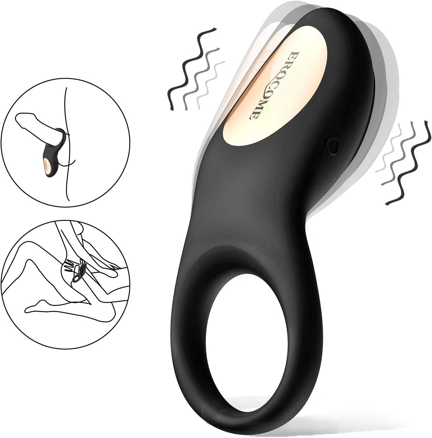 GamKin Waterproof Rechargeable Rings Vibrat-ing Relaxation Traning Kit