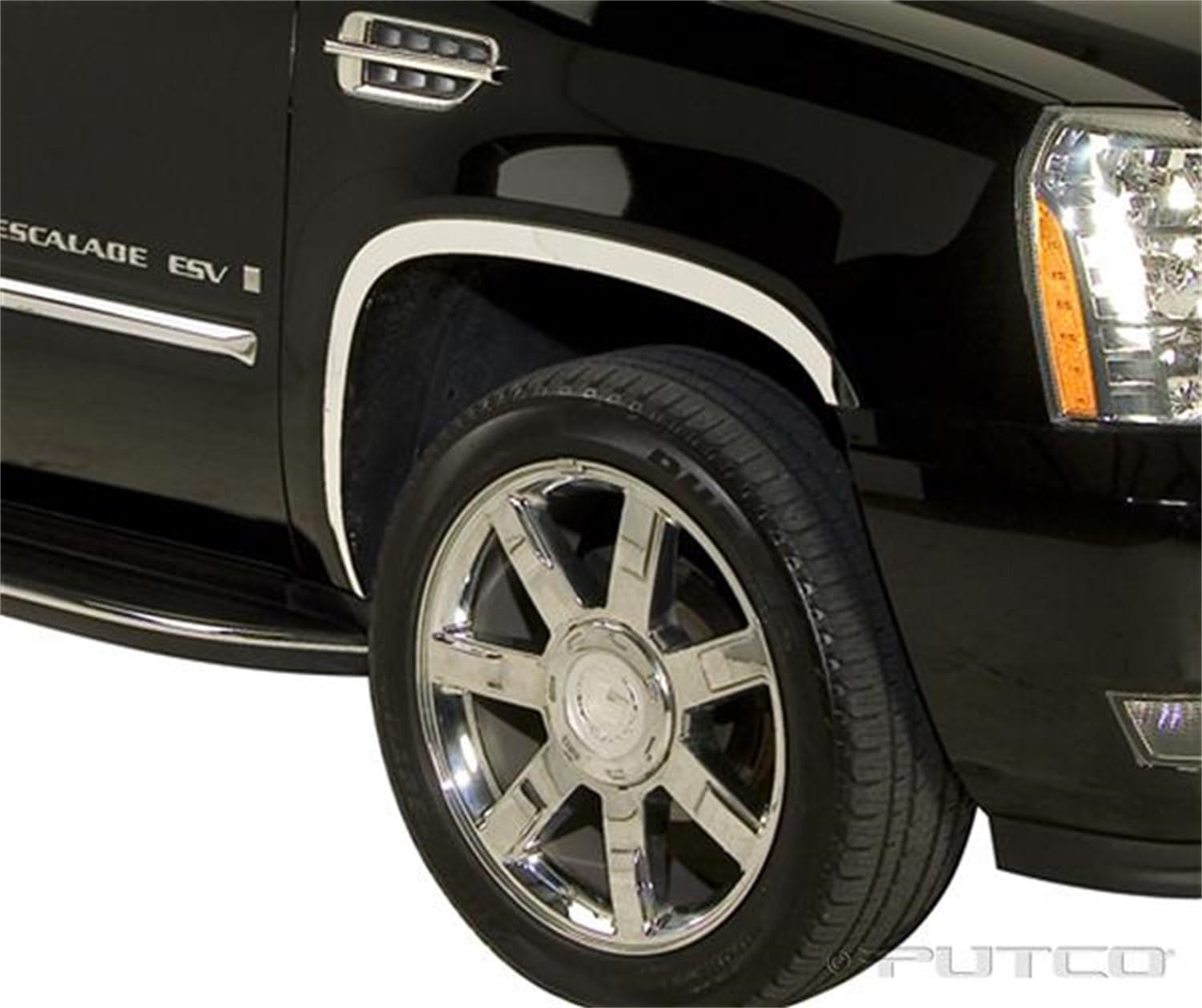 Putco 97321 Stainless Steel Full Fender Trim Kit for Cadillac Escalade