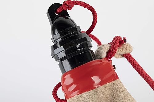 Miniatura 2 de LAS TRES ZZZ Cantina de piel de cabra curvada hecha a mano 1 litro. Bolsa Bota tradicional española