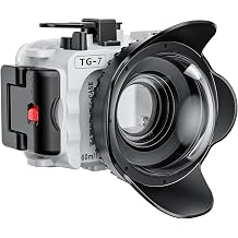 Seafrogs TG-7 Underwater Camera Housing Case + 67mm Dome Port Lens & Red Filter Bundle | 195ft/60m Waterproof Dive Kit for Olympus OM System Tough TG-7