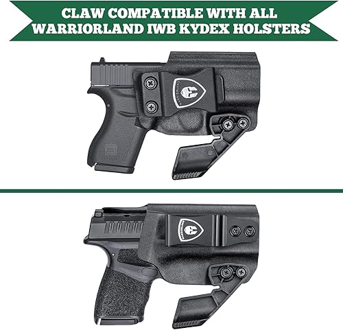 Miniatura 5 de Kit de garras de funda, ala de ocultación ligera para fundas IWB, pinza de funda Kydex con kit de herramientas, garra para mano derecha