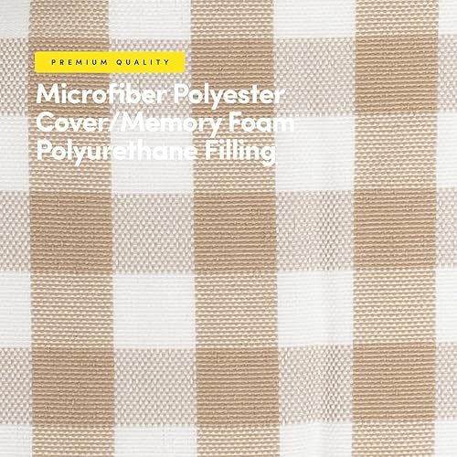 Miniatura 157 de Sweet Home Collection Cojines de espuma viscoelástica para silla, goma antideslizante y parte trasera de goma antideslizante en forma de U de 17 x