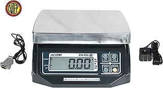 VisionTechShop ACOM PW-200RS POS Interface Portion Scale with Most ECR's and POS Systems, Lb/Oz/Kg/g Switchable, 30lb Capacity, 0.01lb Readability, Dual Display, NTEP Legal for Trade COC #18-060A1