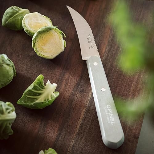 Miniatura 53 de Opinel Les Essentials - Juego de cuchillos de cocina pequeños de 4 piezas, cuchillo de pelar, cuchillo dentado, pelador, cuchillo para verduras, 50S