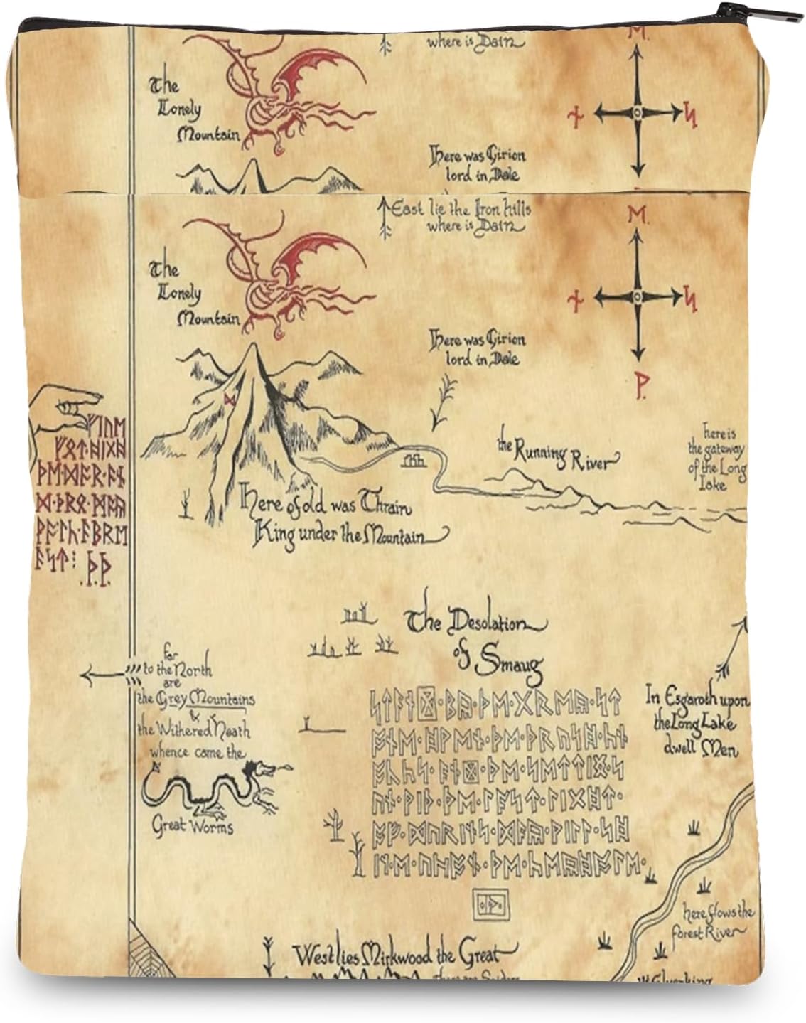 FEELMEM Lord Rings Hobbit Movie Gift Thror’s Map Book Covers for Paperback Bookish Gift for Movie Fans FEELMEM Lord Rings Hobbit Movie Gift Thror’s Map Book Covers for Paperback Bookish Gift for Movie Fans