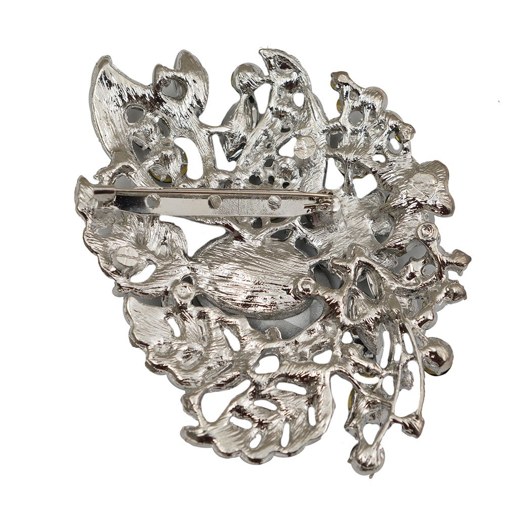 Elegant Crystal Brooch Pin