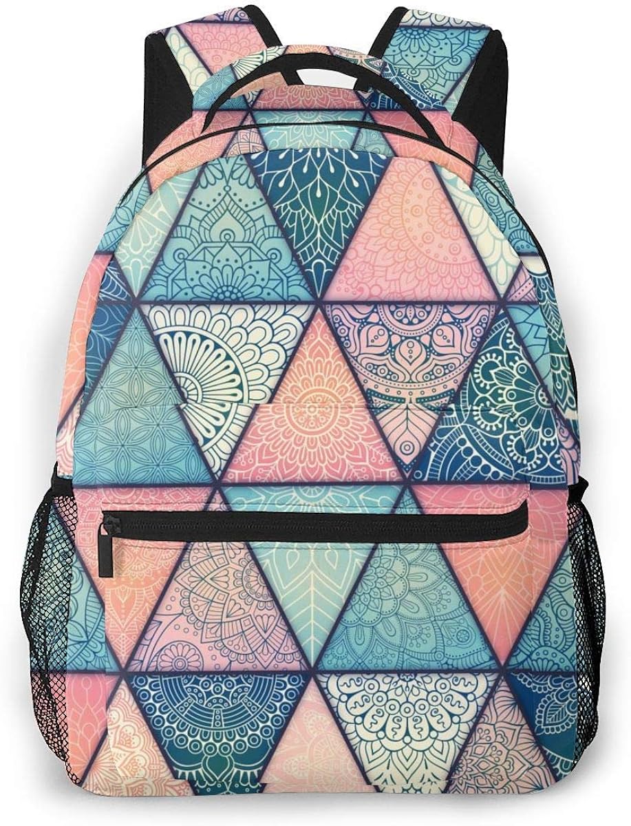 Zaini per bambini Mandala modello impermeabile borse libro per computer