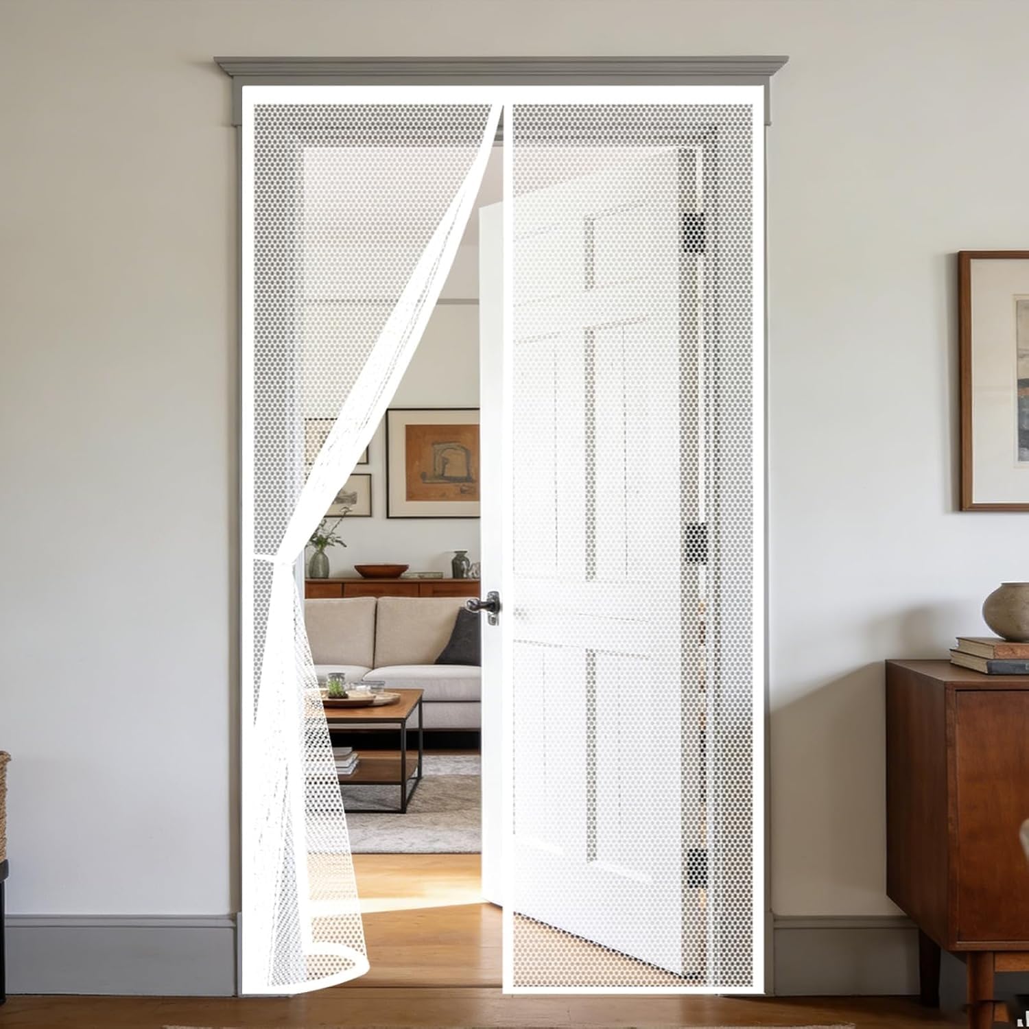 Moustiquaire porte aimant pour stopper les moustiques chez soi