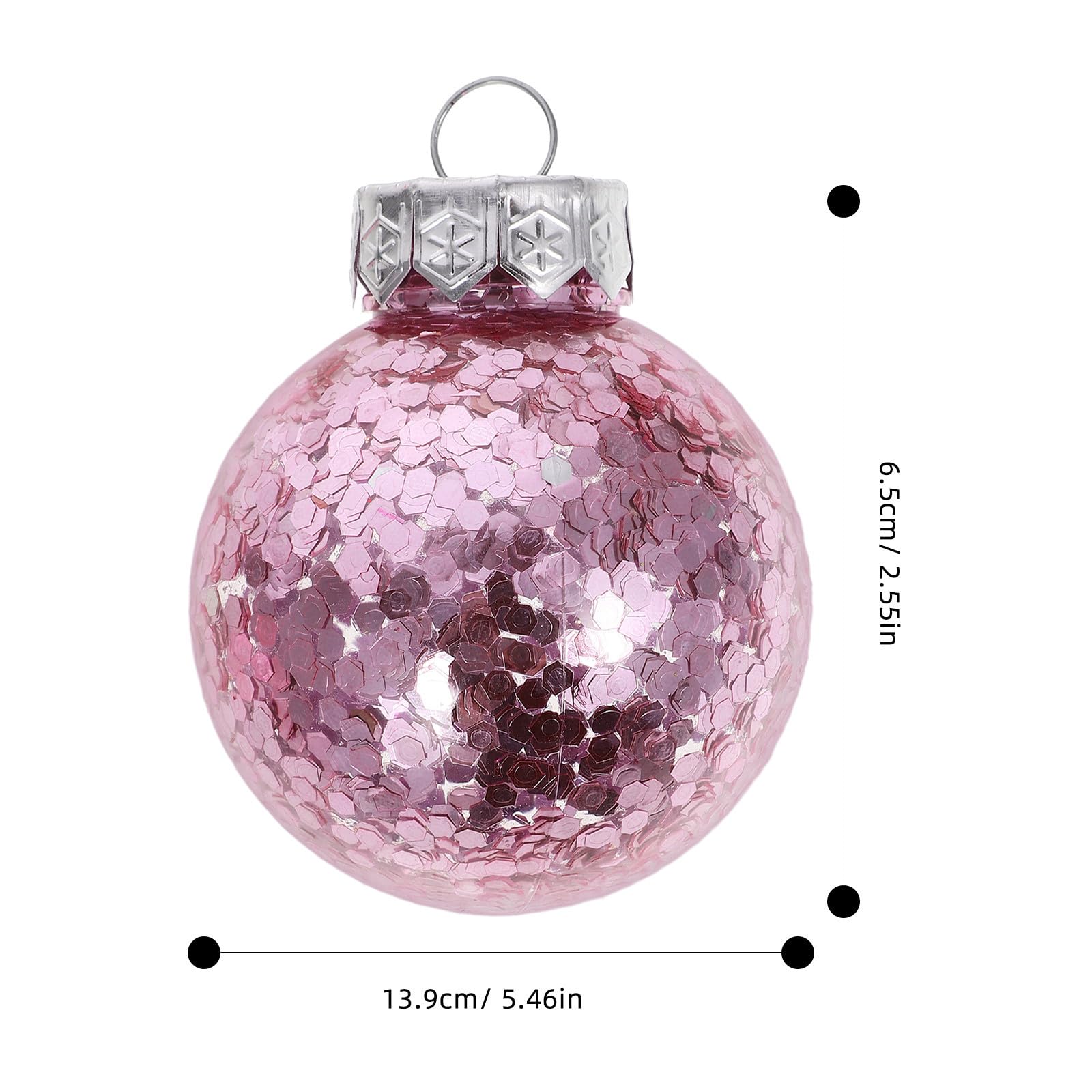FRCOLOR 60 Pezzi Palline Appese per Albero di Natale, Decorazioni in