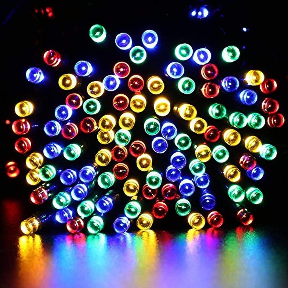 Solar String Lights Outdoor Led Fairy Lights Solar Fairy String Light for Garden Fence Home Christmas Tree Party Plaza 100 Led Multi-Colored