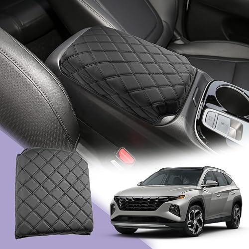 Miniatura 8 de Funda para consola central Tucson 2024 2022-2024 Hynudai Tucson Funda para reposabrazos Tucson de cuero suave 2023 Tucson SEL 2024 2024 2023