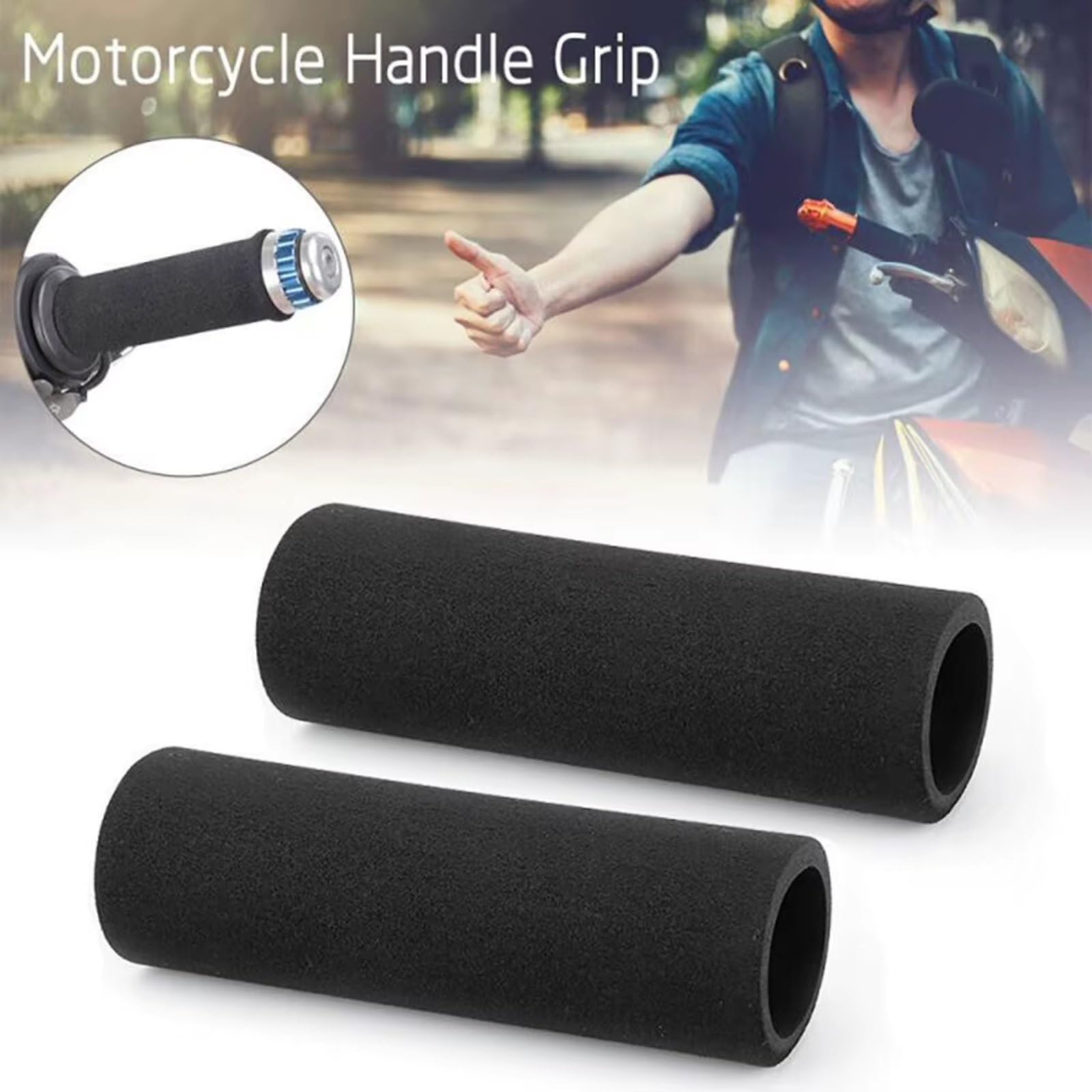 Manicotto Impugnature Antiscivolo Schiuma Manubrio Moto