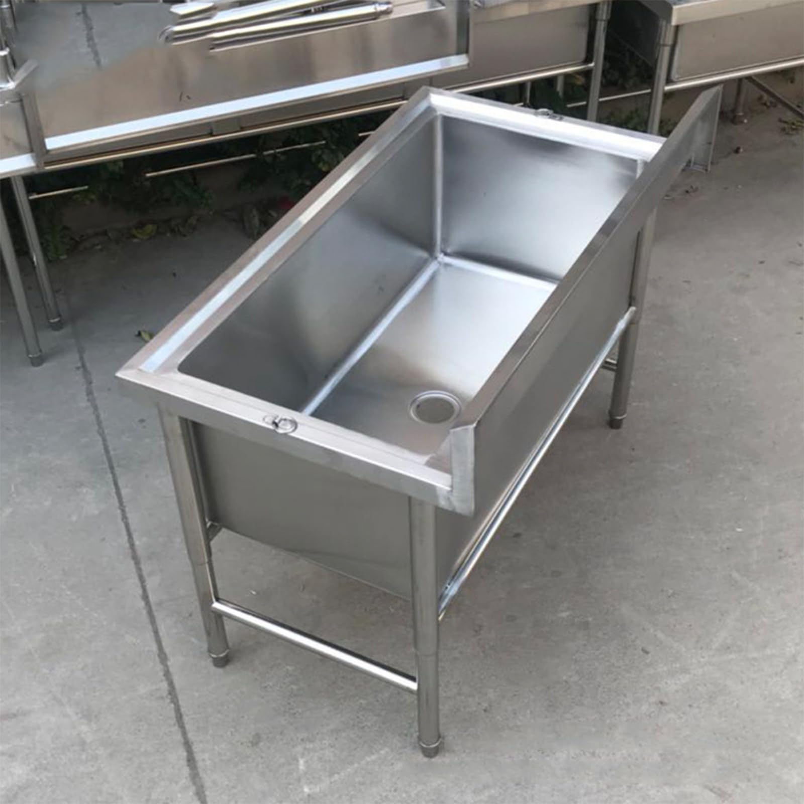 Bañera Para Aseo De Mascotas, Estación De Baño Profesional De Acero Inoxidable Para Perros, Estación De Lavado Para Perros, Bañera Para Perros, Bañera Pesada, Bañera Para Aseo De Perros Para El Hogar(