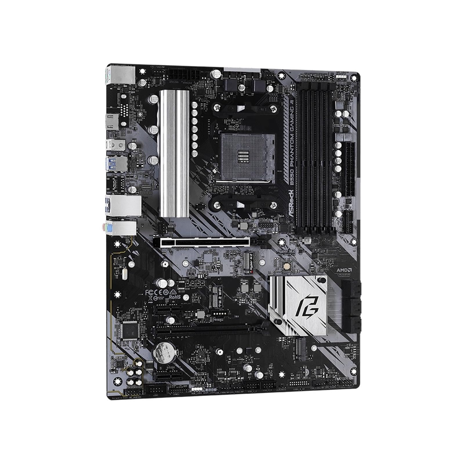 Kit de Placa Base B550 PhantomGaming 4 con procesador Ryzen 5 5600, 4 x DDR4 de 4533 MHz, M.2 NVME, HDMI, PCIe 4.0, ATX, AM4(Motherboards)