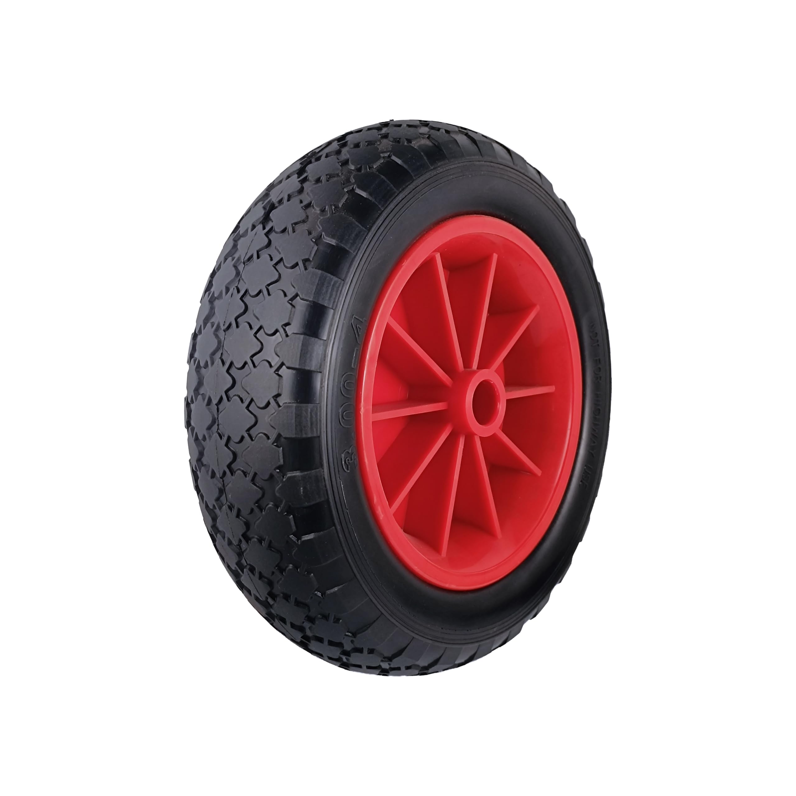 M.PASCUAL – Impuncture Wheel Trolley 260 mm | Solid Polypropylene | Tubeless | 20 mm Axle | Up to 100 kg | Gardening Warehouse Workshop